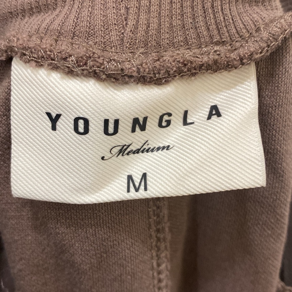 YoungLA Brown Beige Sweatpant Joggers in Size Mens Medium - Picture 4 of 4